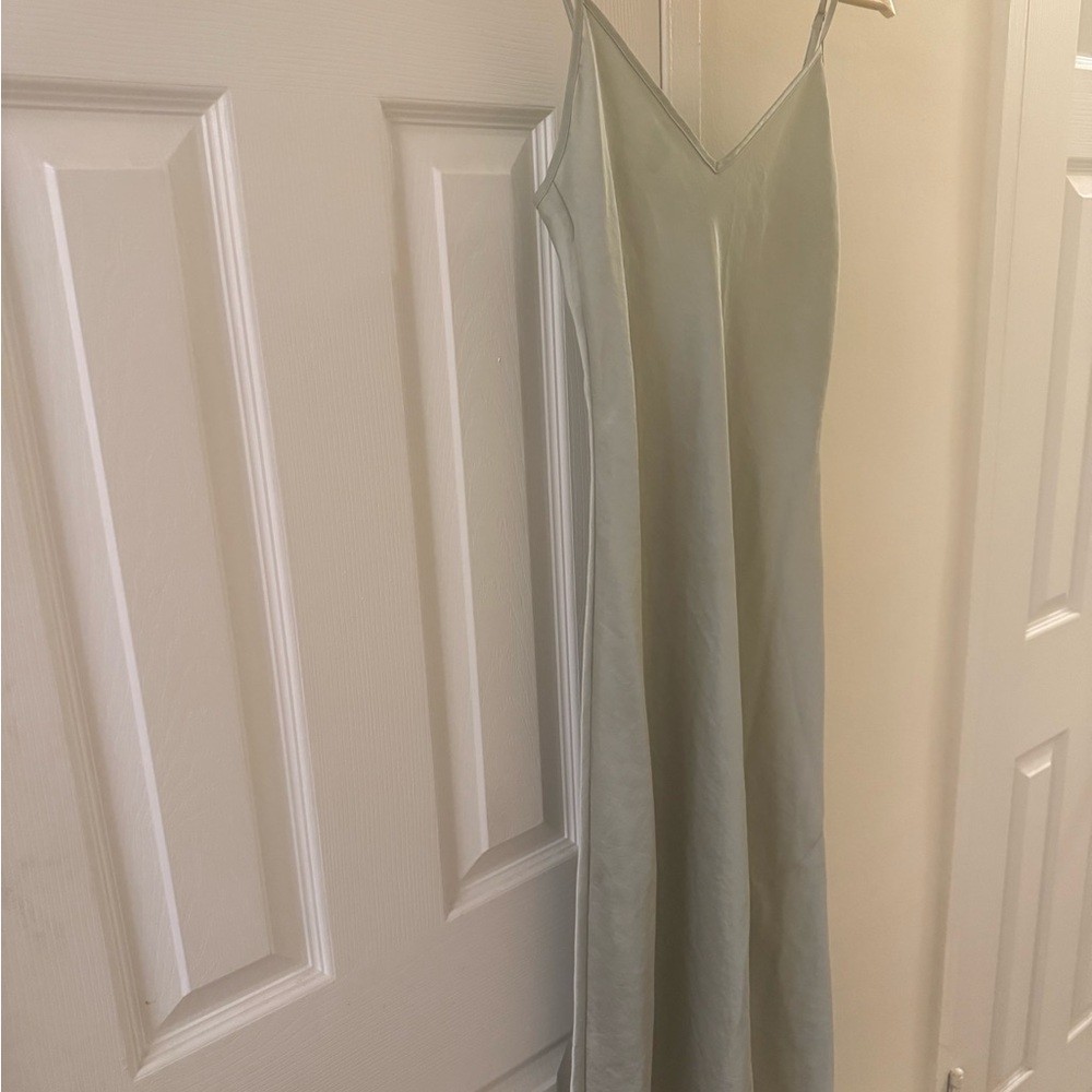 Wilfred Metallic Slip Dress